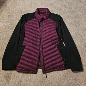 32 Degrees Women's Plum and Black Puffer Jacket